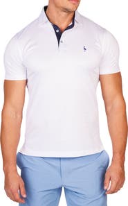TailorByrd Mélange Mesh Performance Golf Polo