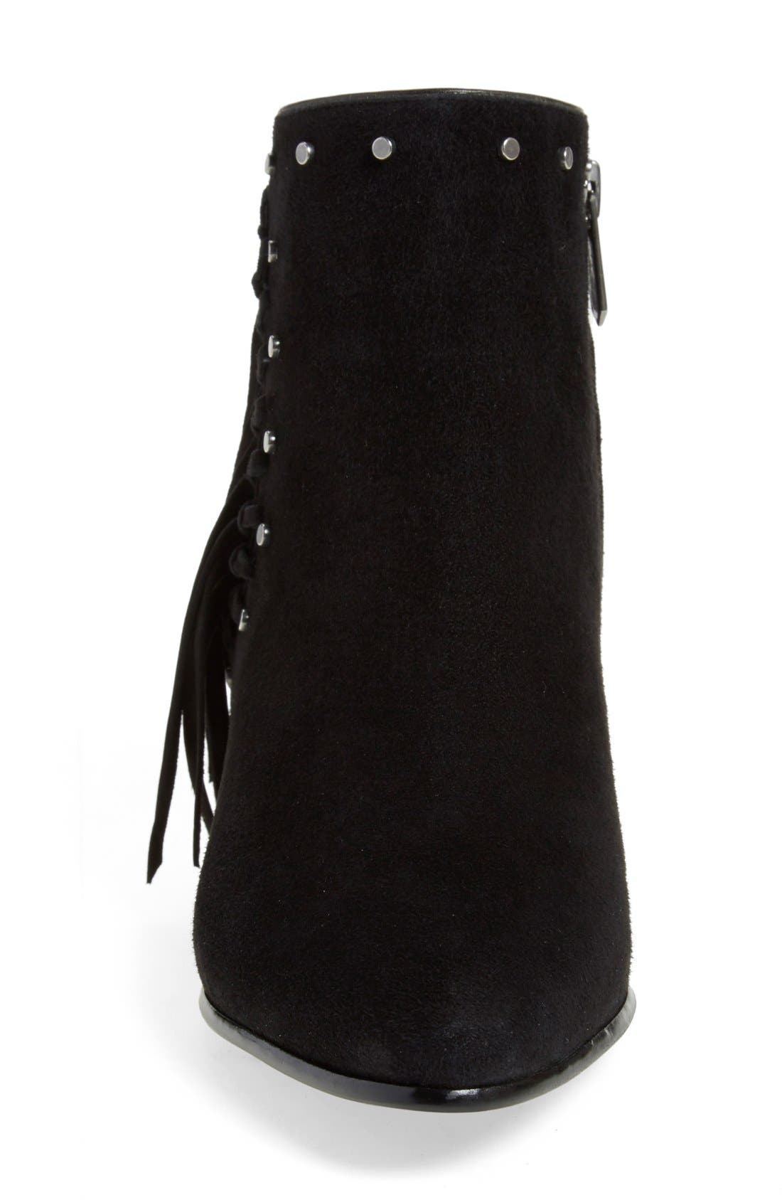 Sam Edelman 'Rudie' Studded Fringe Bootie, Alternate, color, 