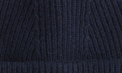 Krost Stripe Wool Beanie In Blue