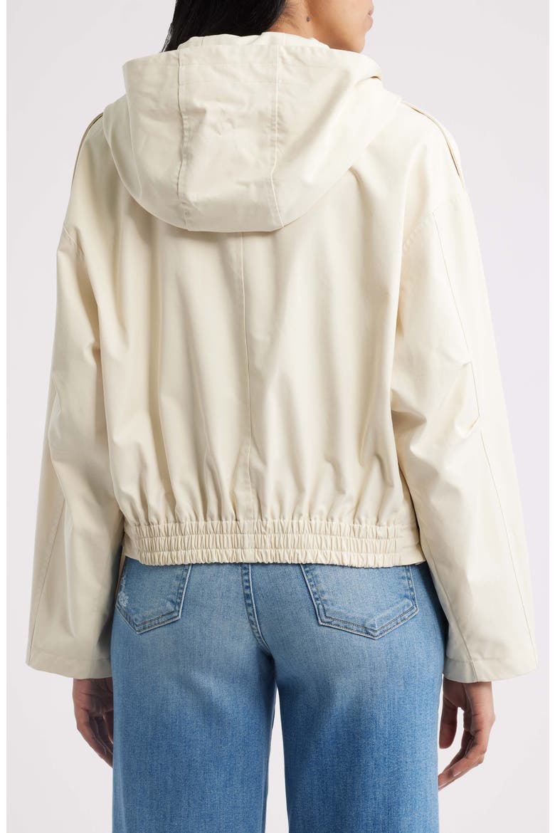 Short Hooded Jacket, Alternate, color, BONE WHITE