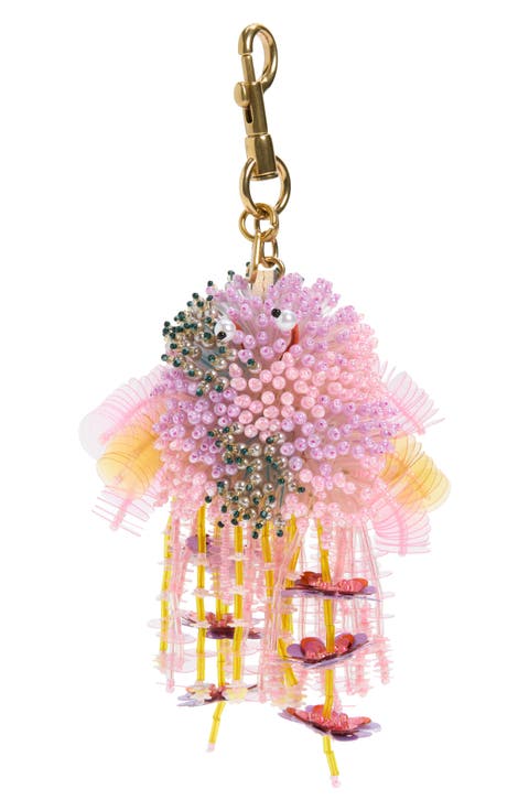 Bead Embellished Creature Bag Charm