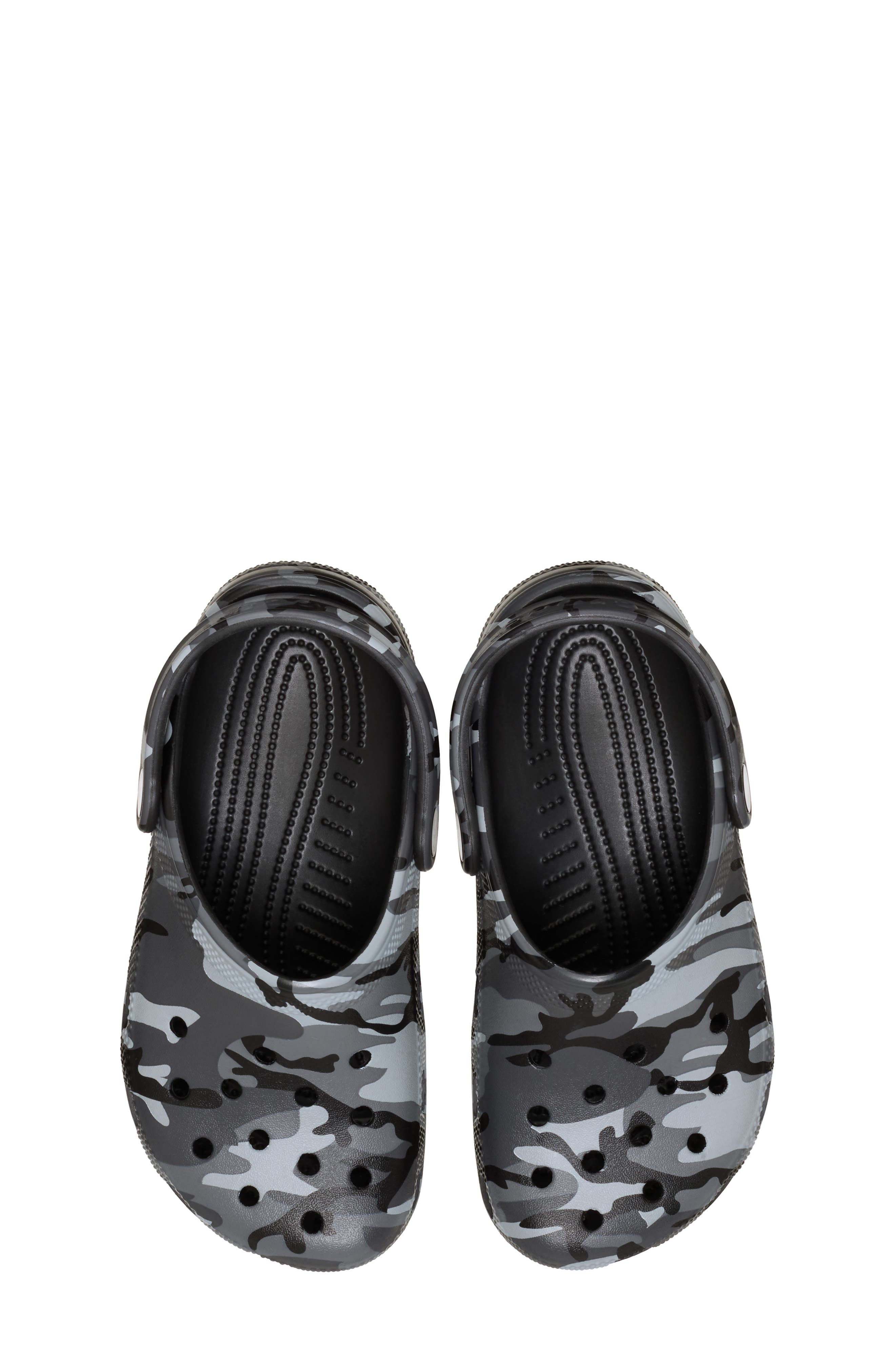 CROCS Kids' Classic Camo Clog, Alternate, color, Black Slate Grey