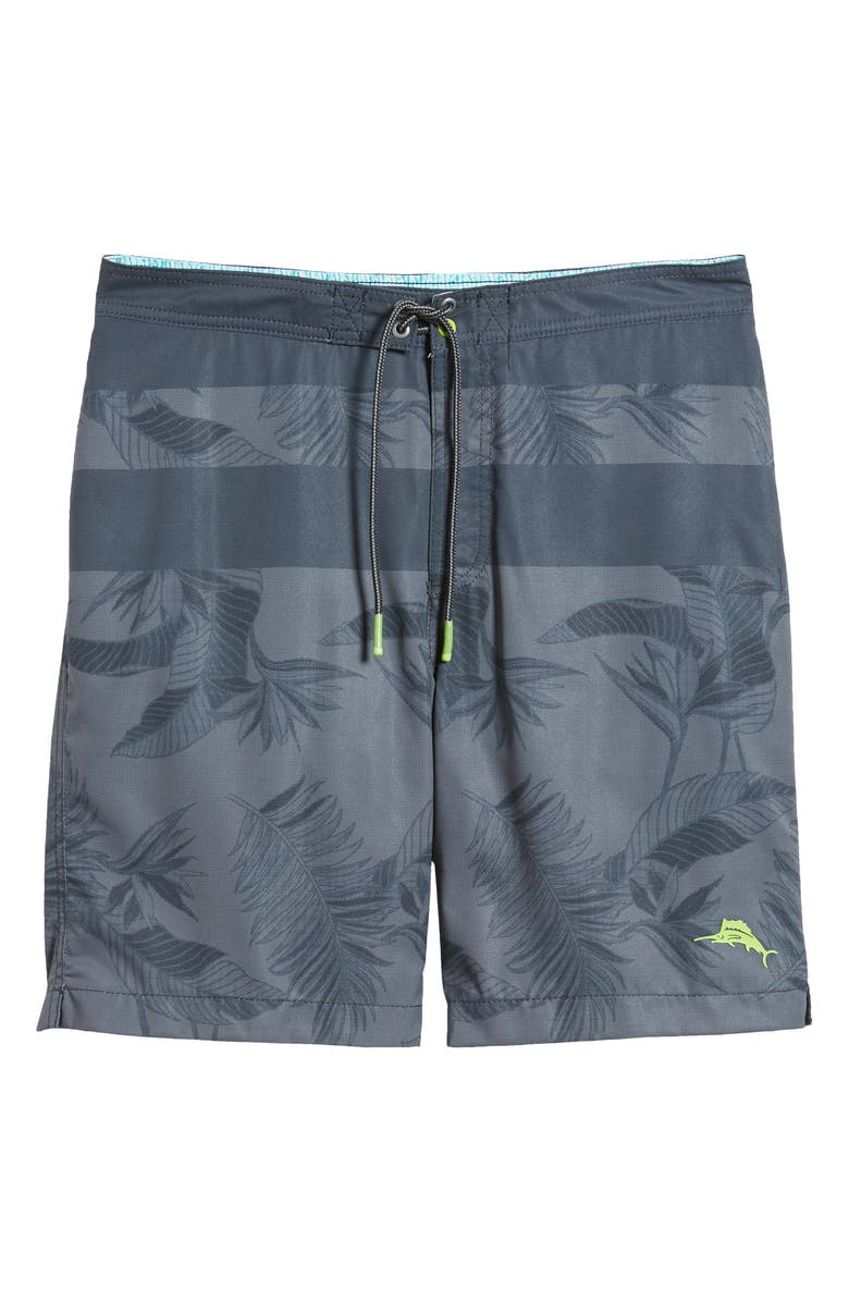 Tommy Bahama Baja Palm Noir Swim Trunks, Alternate, color, 