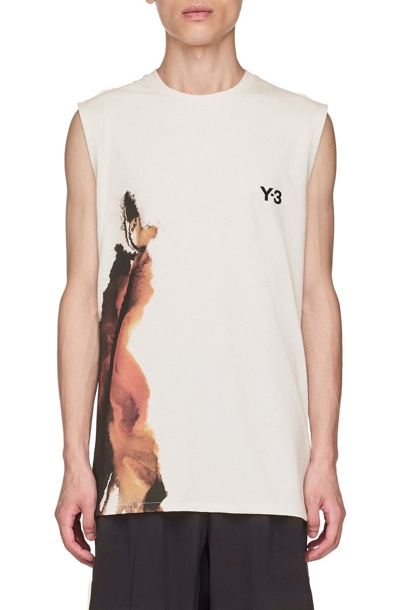 adidas Y-3 Climacool Graphic Tank, Main, color, Orbit Grey