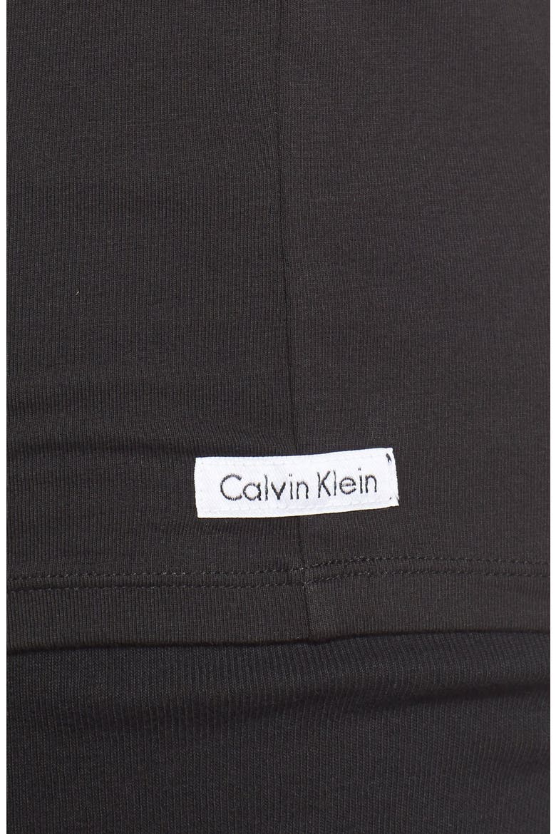 2-Pack Stretch Cotton Crewneck T-Shirt, Alternate, color, BLACK