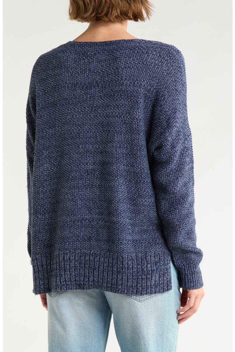 V-Neck Pullover Sweater, Alternate, color, FLINT STONE