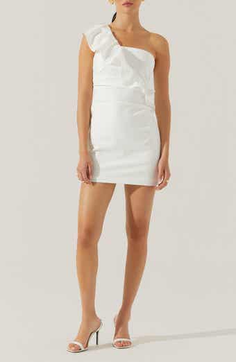 ASTR the Label Camila Ruffle Detail One-Shoulder Minidress