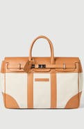 Brunello Cucinelli Grained calfskin and cowhide country bag