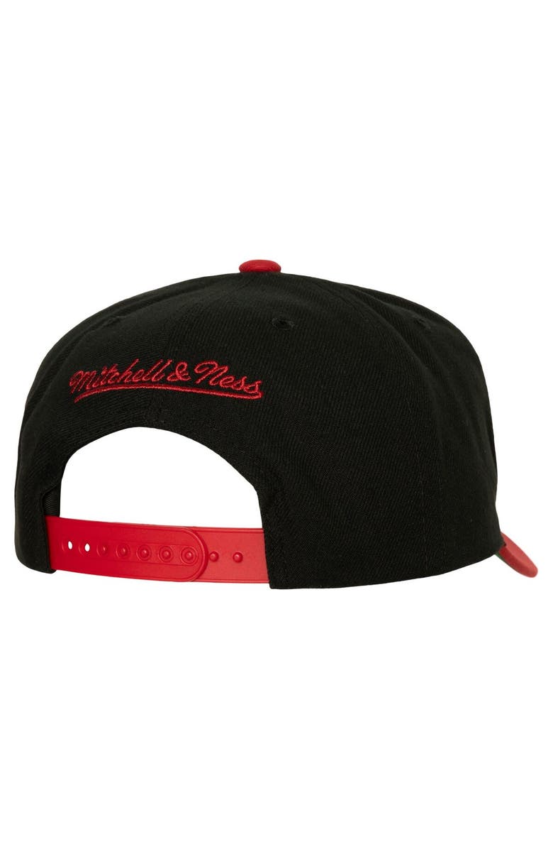 Mitchell & Ness Men's Mitchell & Ness Black/Red Chicago Bulls Soul XL Logo Pro Crown Snapback Hat, Alternate, color, 