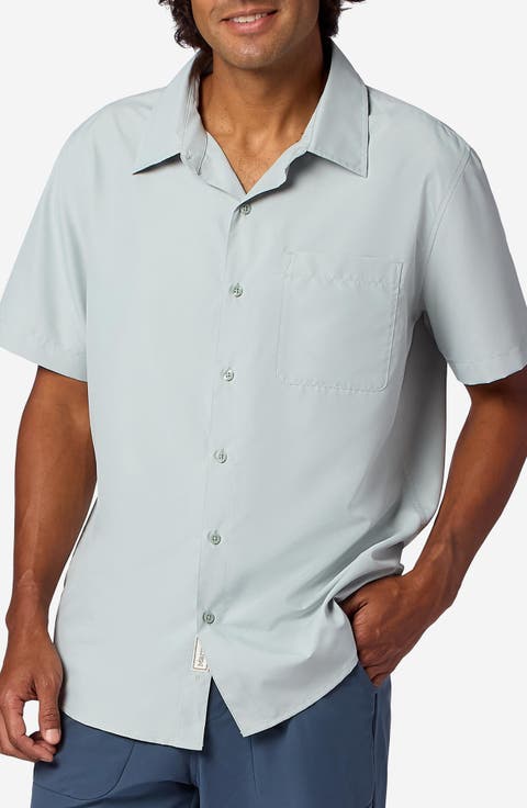 AirExchange UPF Short Sleeve Button-Up Shirt
