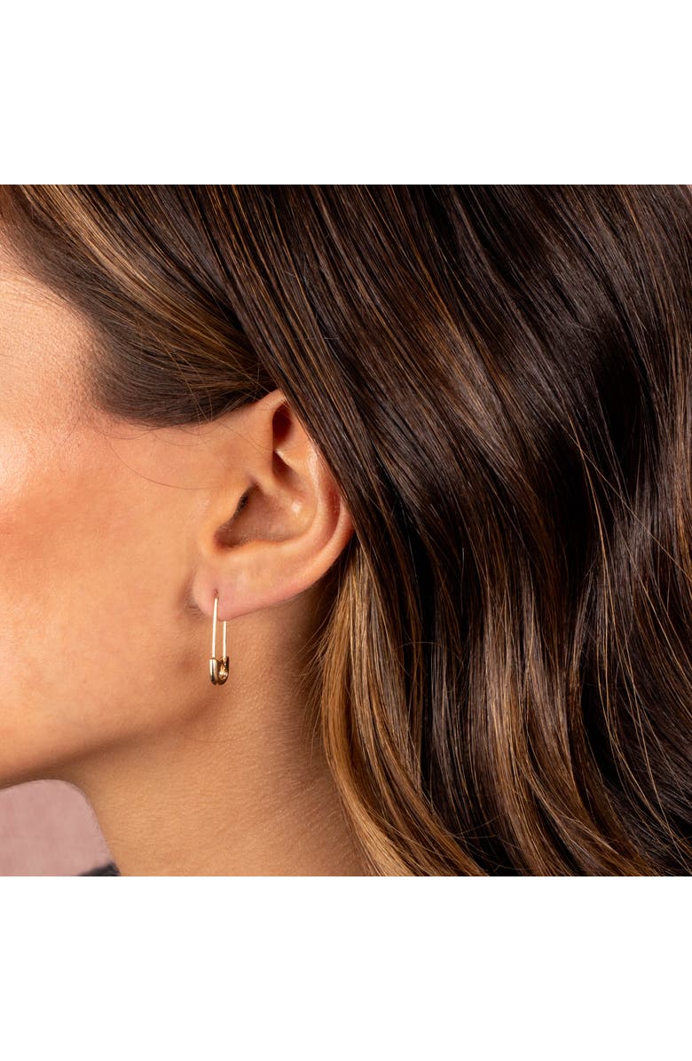 BY ADINA EDEN Safety Pin Earring 14K, Alternate, color, 