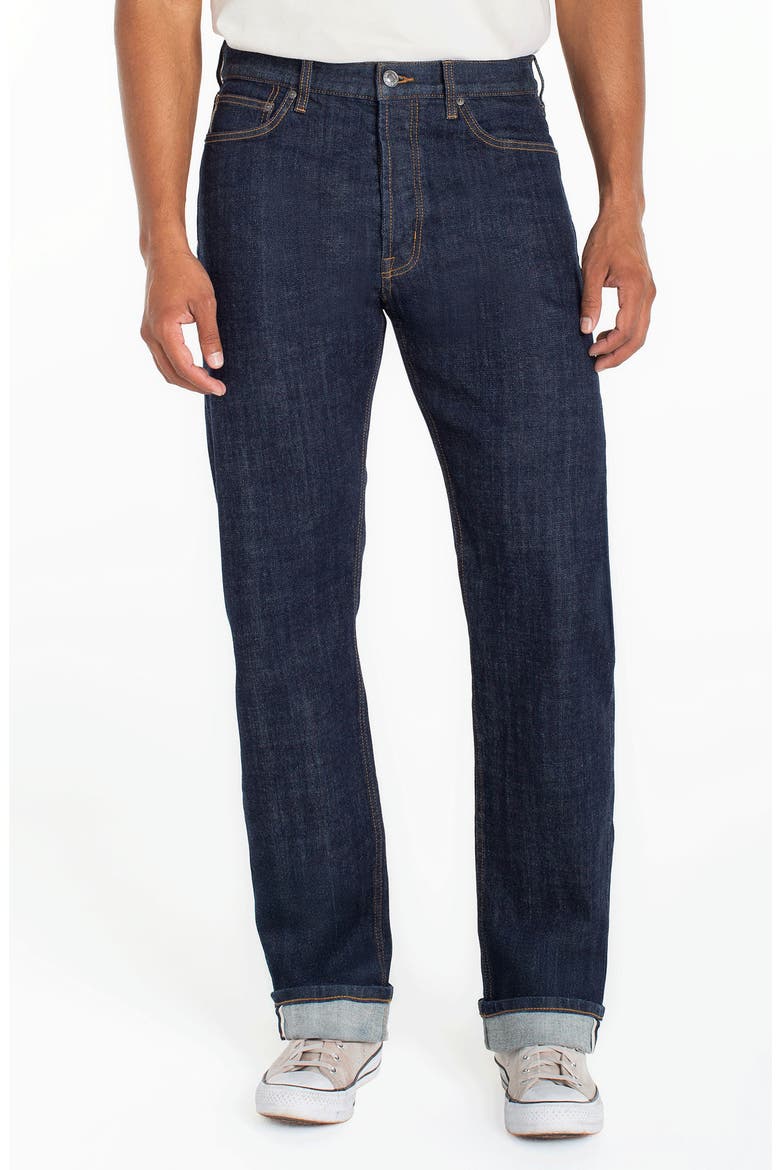 Bedford Vintage Straight Jeans, Main, color, INDIGO RINSE