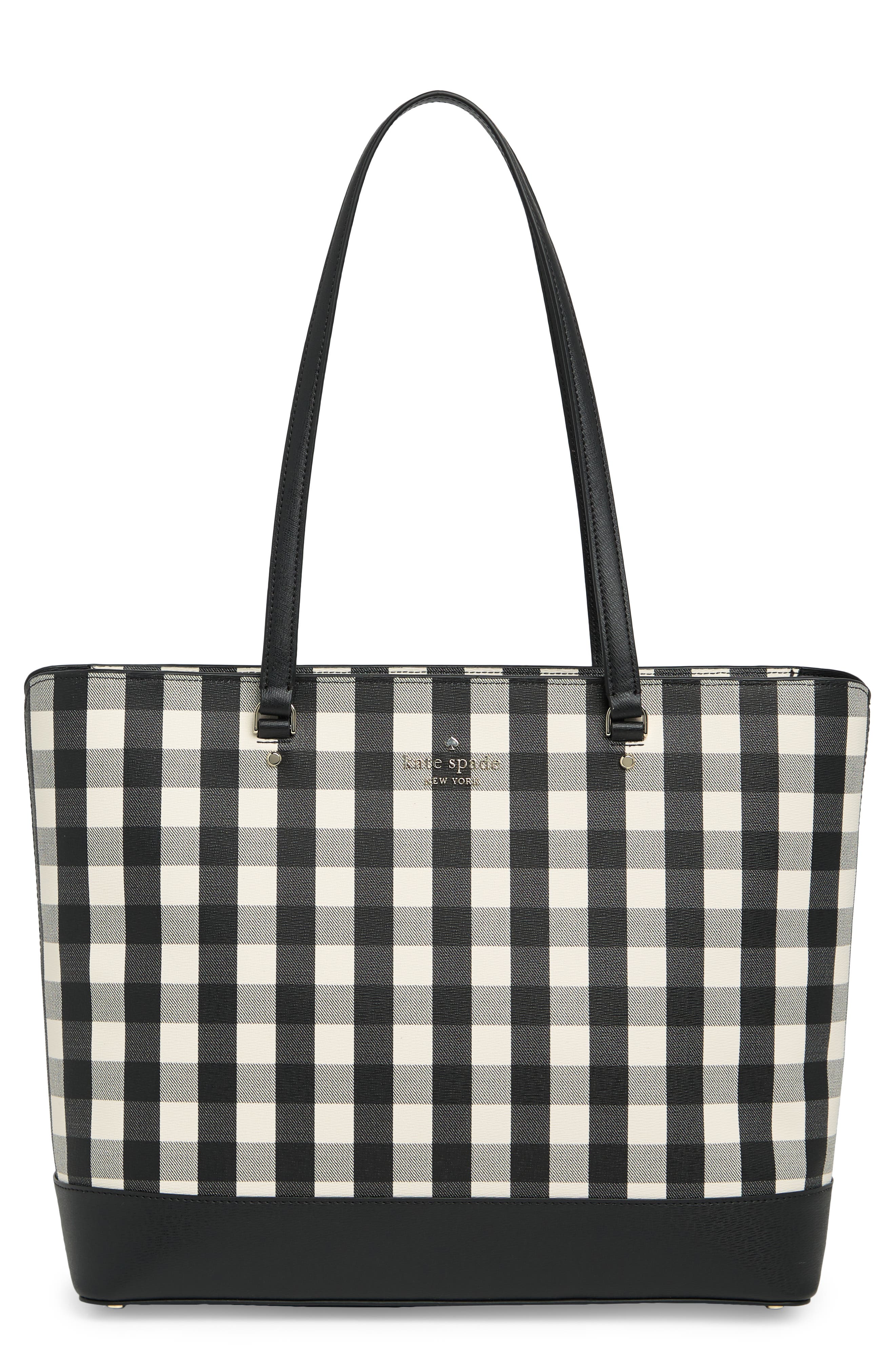 Kate Spade New York gingham perfect tote, Main, color, 