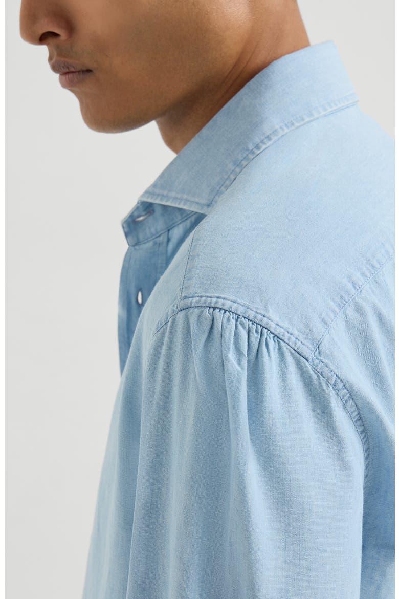 Chambray shirt, Alternate, color, Medium Denim