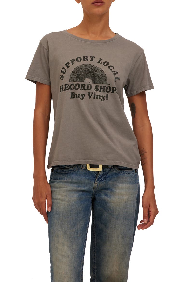 Support Local Cotton Graphic T-Shirt, Main, color, SLATE