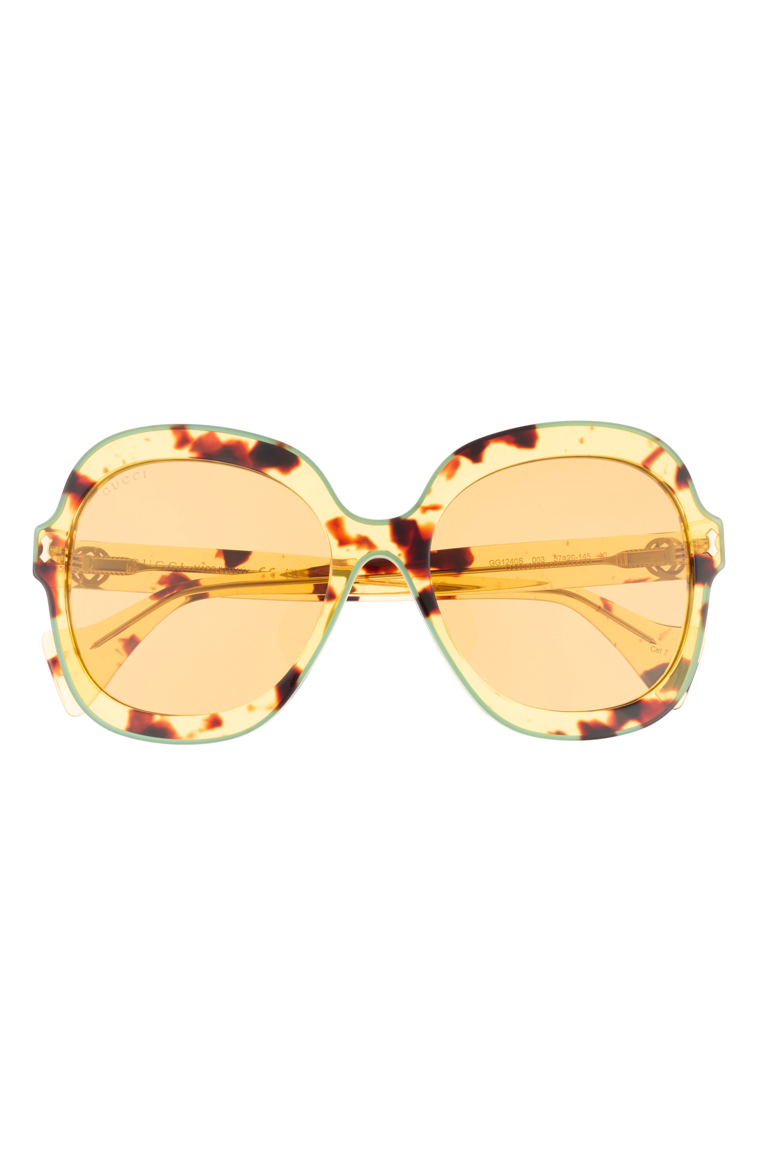 Gucci 57mm Round Sunglasses