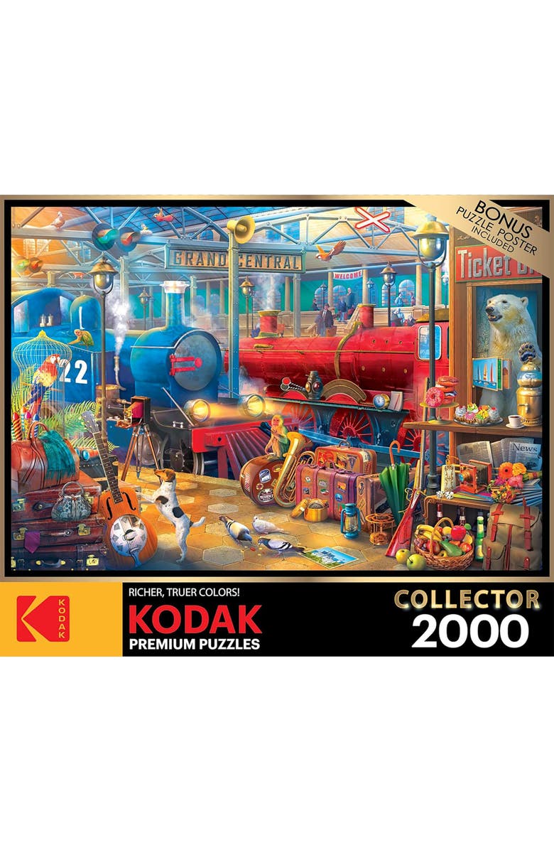 CRA-Z-ART Roseart, Train Station 2000 Piece Puzzle, Alternate, color, Multicolored