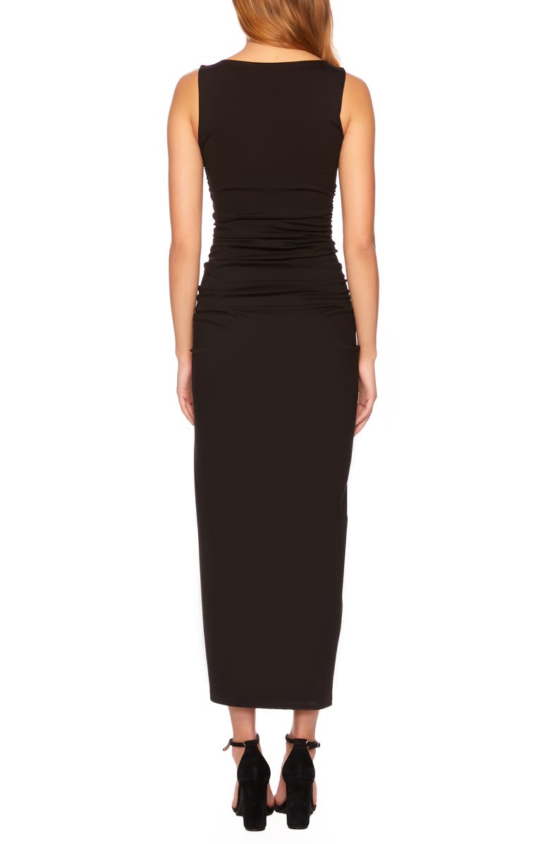 Susana Monaco Sleeveless Ruched Midi Dress, Alternate, color,
