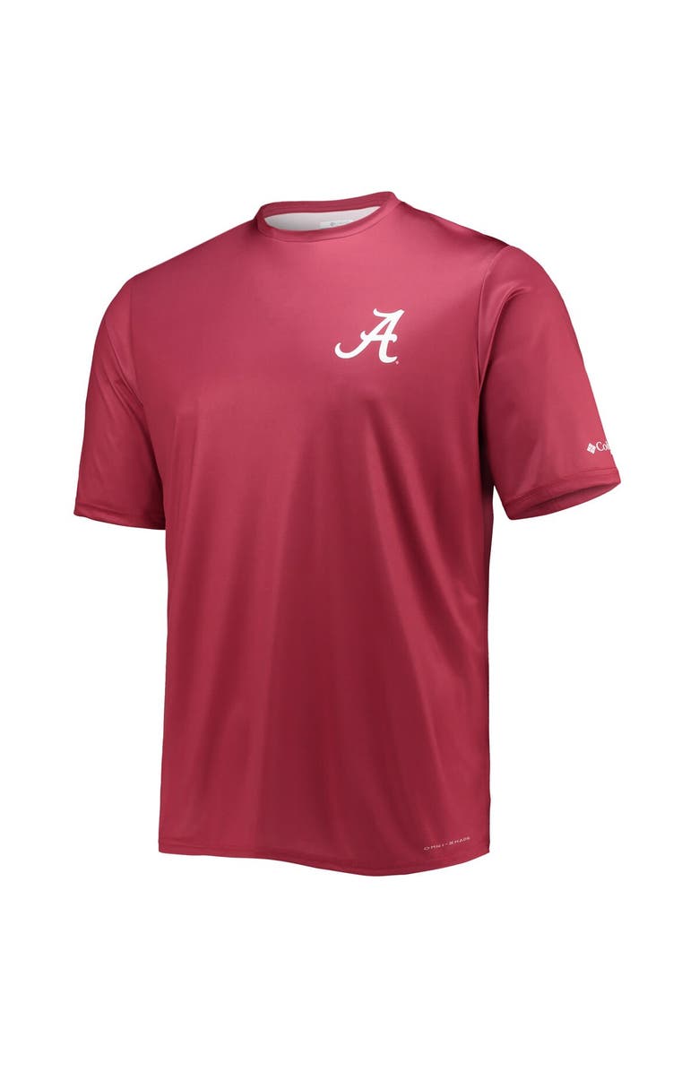 Columbia Men's Columbia Crimson Alabama Crimson Tide Terminal Tackle Omni-Shade T-Shirt, Alternate, color, 