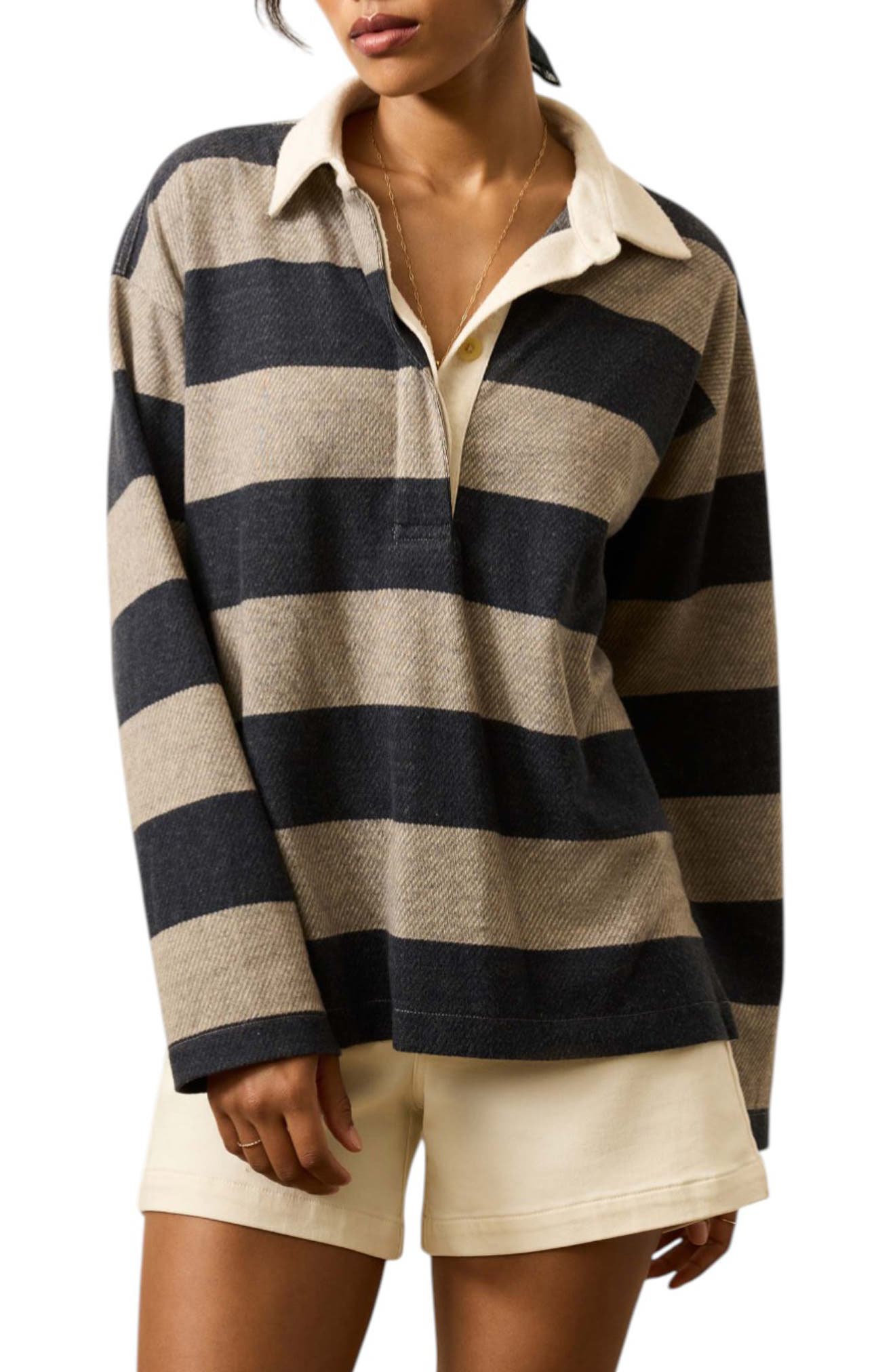 Faherty Legend Rugby Stripe Sweater