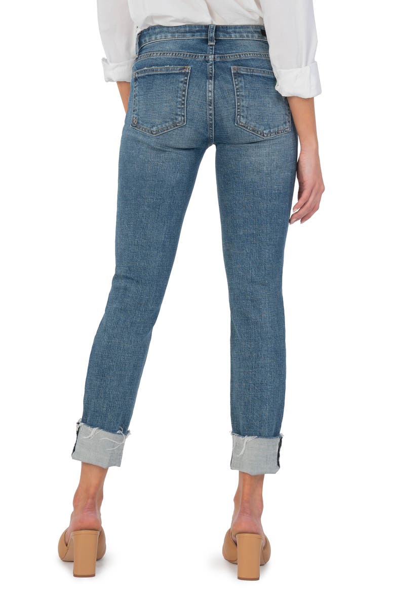 Catherine Ripped High Waist Boyfriend Jeans, Alternate, color, LUCIDITY
