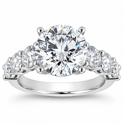 Certified 4ct Diamond Engagement Ring 14k Gold Lab Grown