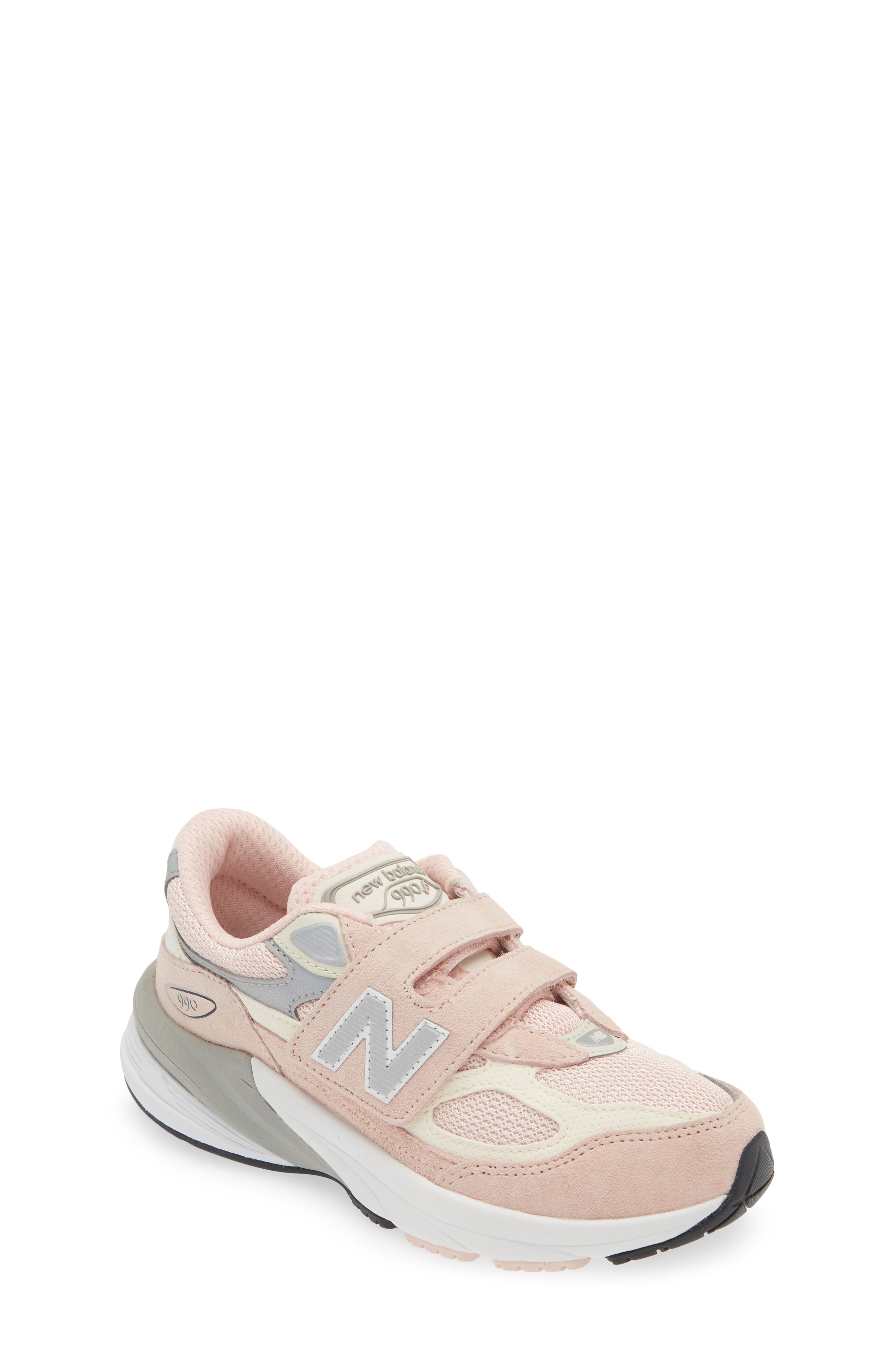 Kids' 990 v6 Sneaker, Main, color, PINK HAZE/ WHITE