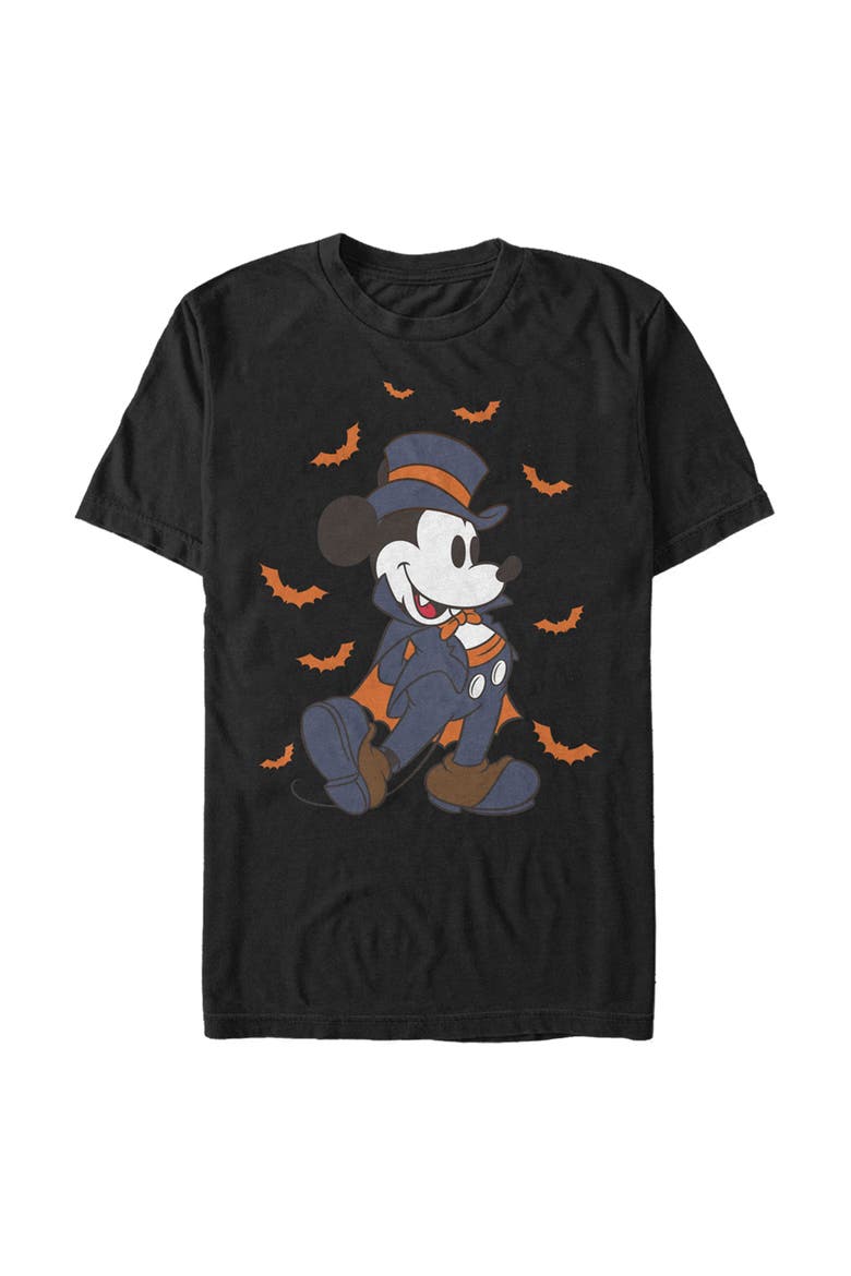 Men's Mickey & Friends Retro Vampire T-Shirt, Main, color, Black