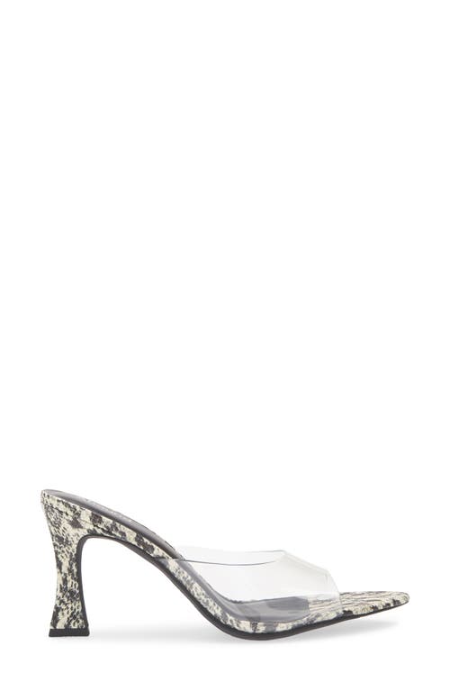 Shop Abound Alana Slide Sandal In Black/white Snake Print- Clear