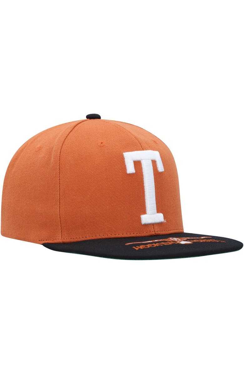 Mitchell & Ness Men's Mitchell & Ness Texas Orange/Black Texas Longhorns Logo Snapback Hat, Alternate, color,