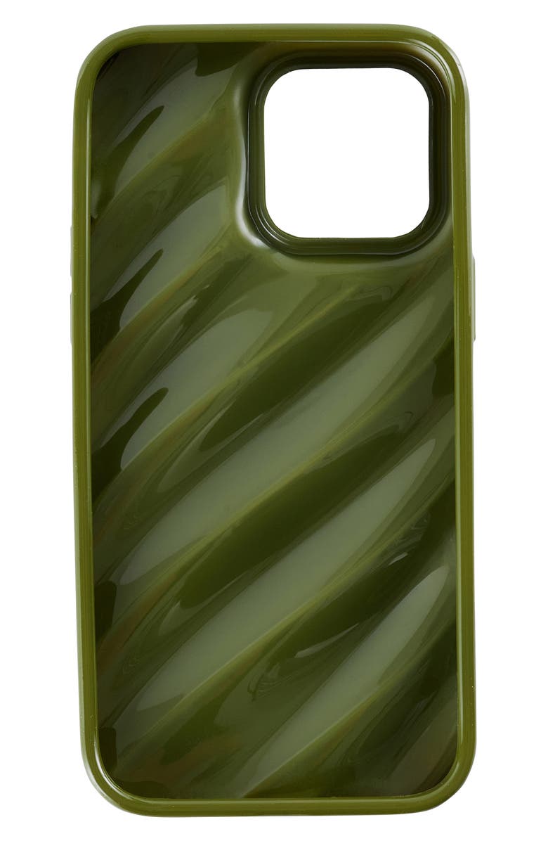 Auramma Silk Look Green iPhone 14 Pro Max Case, Alternate, color, Green