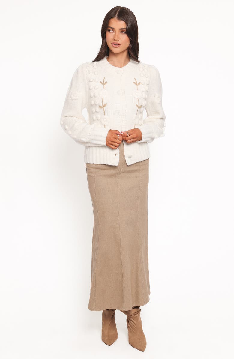 Petal & Pup Cleo Floral Cardigan, Alternate, color, Cream