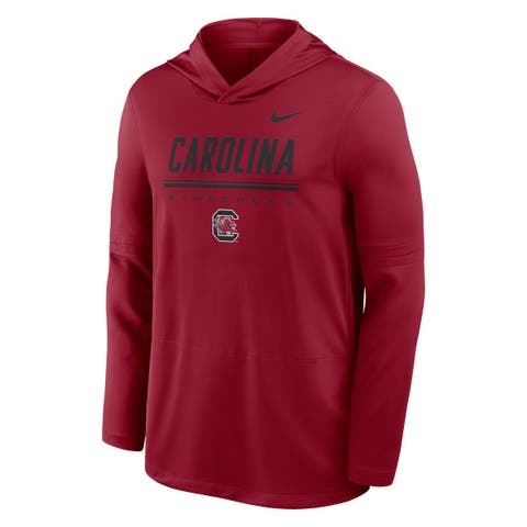 Men's Nike Garnet South Carolina Gamecocks 2026 Sideline Dri-FIT Long Sleeve Hoodie T-Shirt
