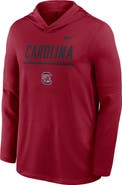 Nike Men's Nike Garnet South Carolina Gamecocks 2026 Sideline Dri-FIT Long Sleeve Hoodie T-Shirt