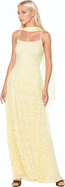 Alexia Admor Marin Draped Bodice Dropped Waist Gown
