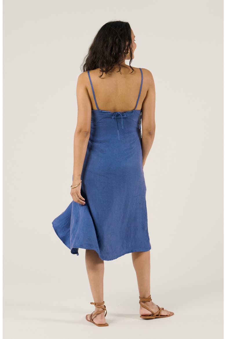 Maternity and Nursing Knot Dress Nolwenn, Alternate, color, Blue