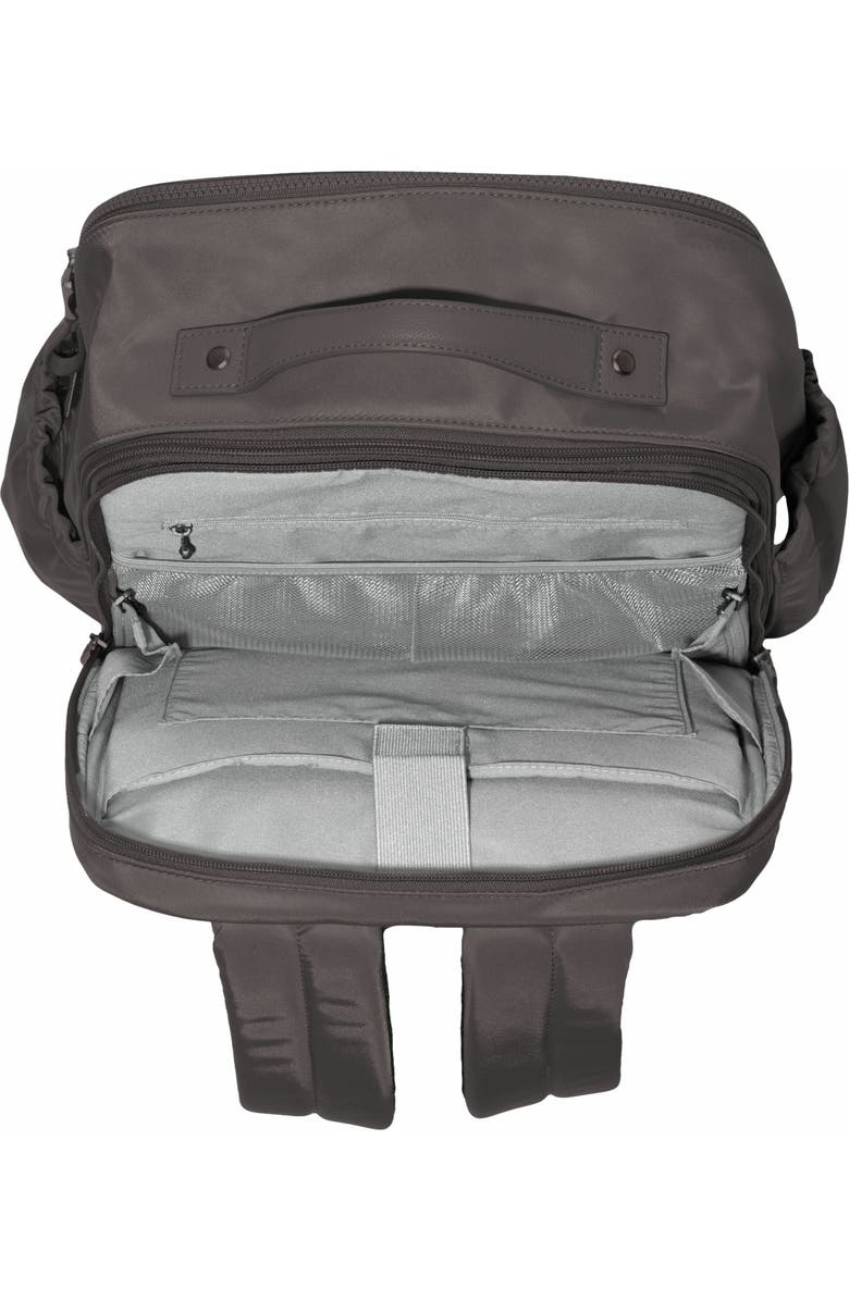 BAGGALLINI Tribeca Expandable Laptop Backpack, Alternate, color, Smoke Twill