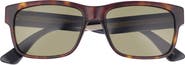 Gucci 58mm Square Sunglasses