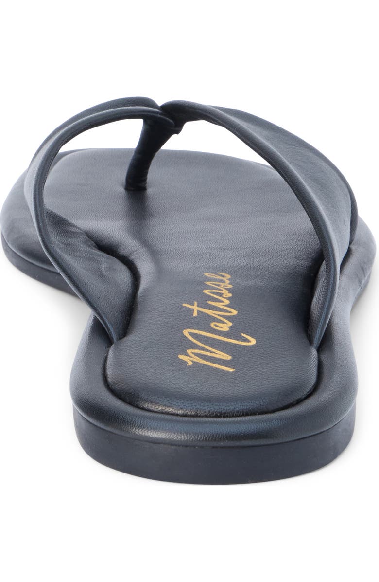 Matisse Mirage Flip Flop, Alternate, color, Black Leather