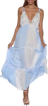 RANEES Embellished Cover-Up Maxi Dress