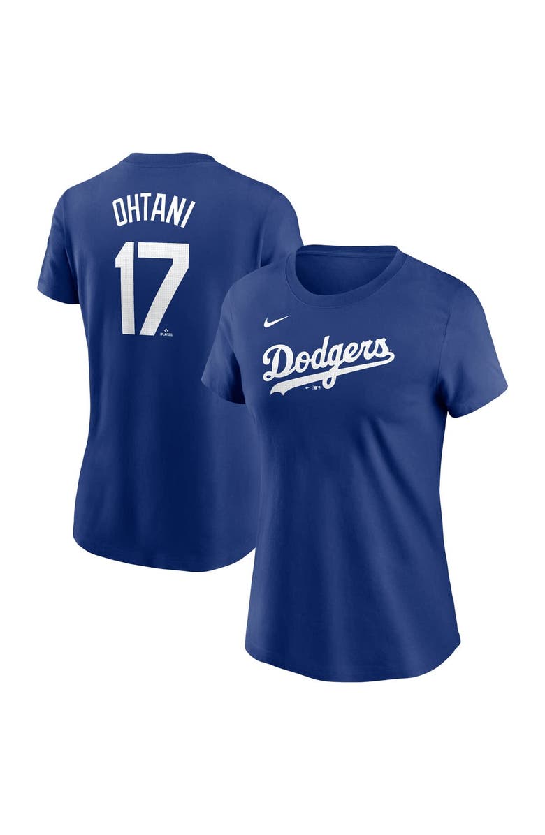 Nike Women's Nike Shohei Ohtani Royal Los Angeles Dodgers 2024 Fuse Name & Number T-Shirt, Main, color, Royal
