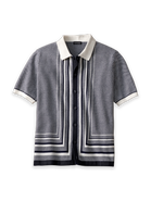 Paul Fredrick Cotton Button Front Polo