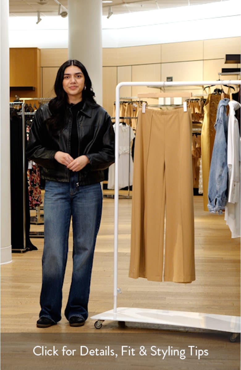 Smooth Stretch Twill Pull-On Wide Leg Pants, sales video thumbnail