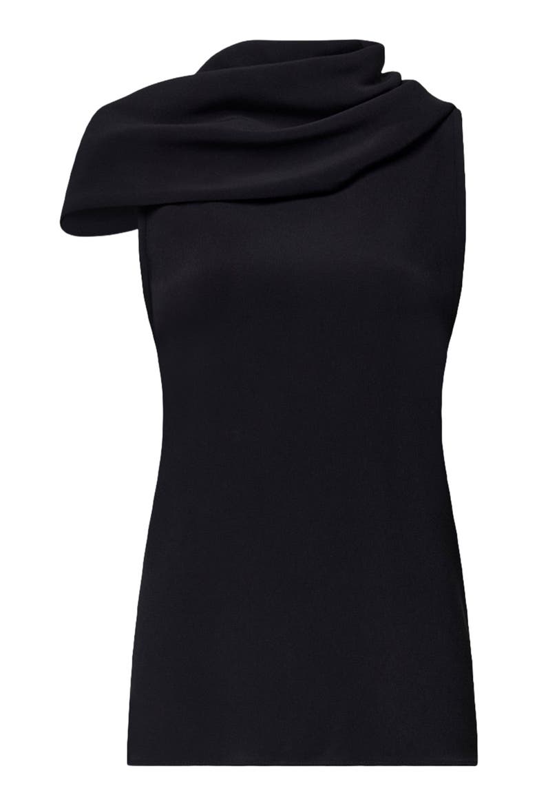 Cowl Neck Blouse, Alternate, color, Black