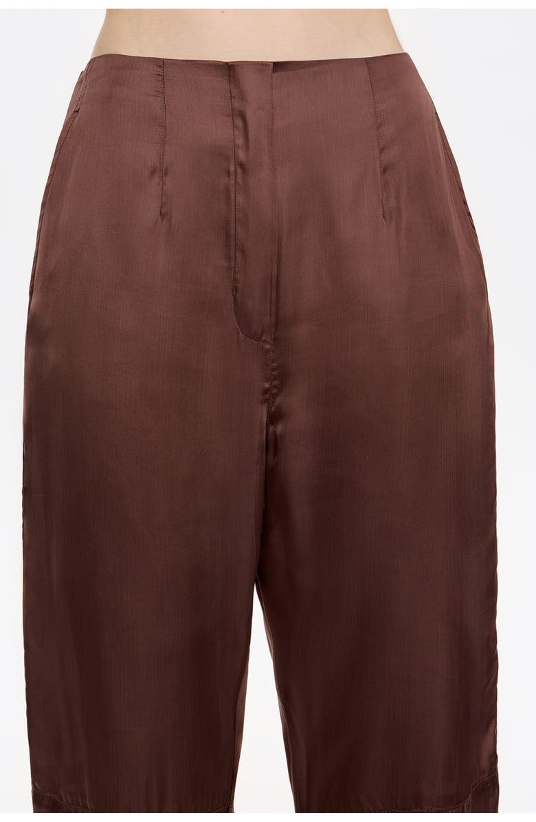 Bimba y Lola Viscose Harem Trousers, Alternate, color, Brown