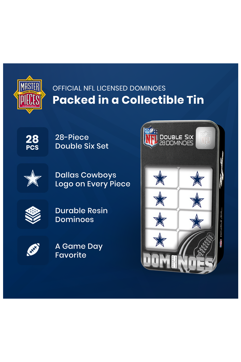 Dallas Cowboys Dominoes, Alternate, color, Multicolor