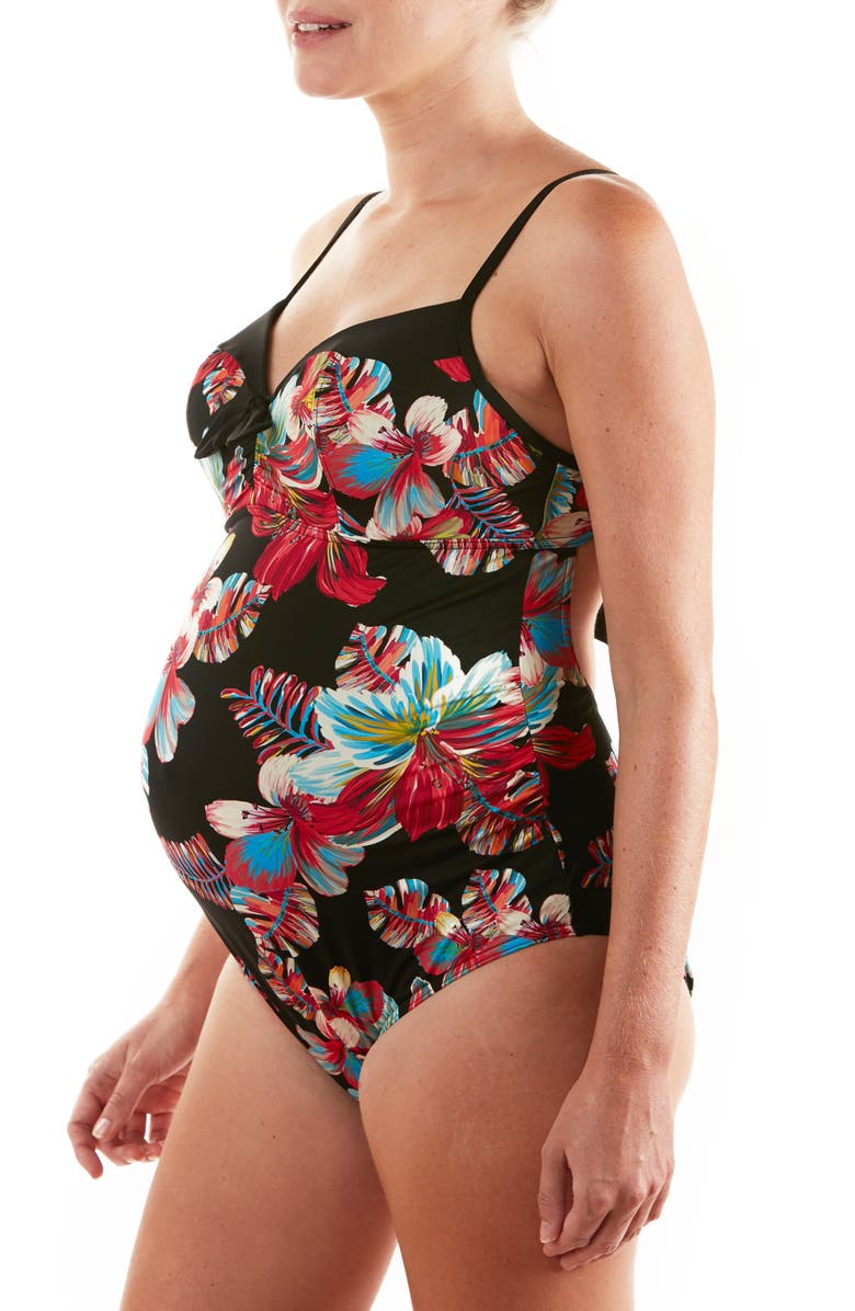 Cache Coeur Vahine One-Piece Maternity Swimsuit, Main, color, 