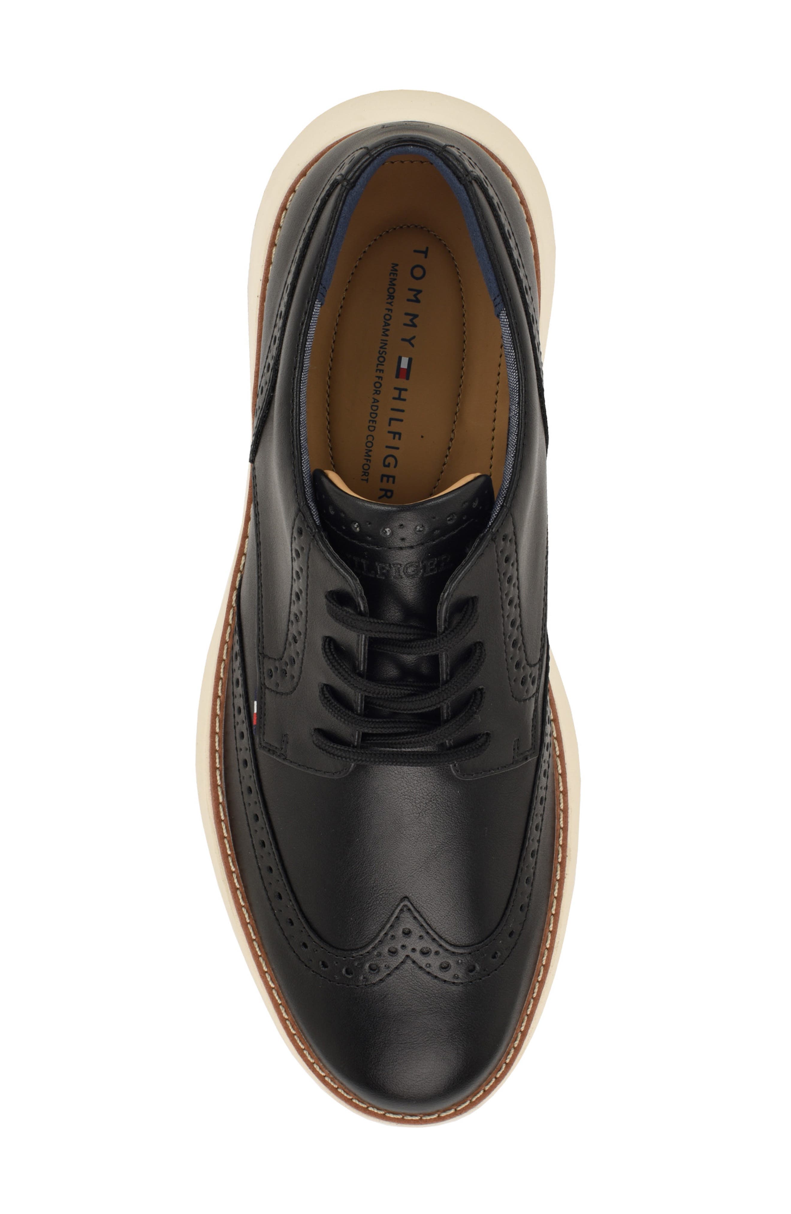 Foyer Wingtip Oxford, Alternate, color, BLACK