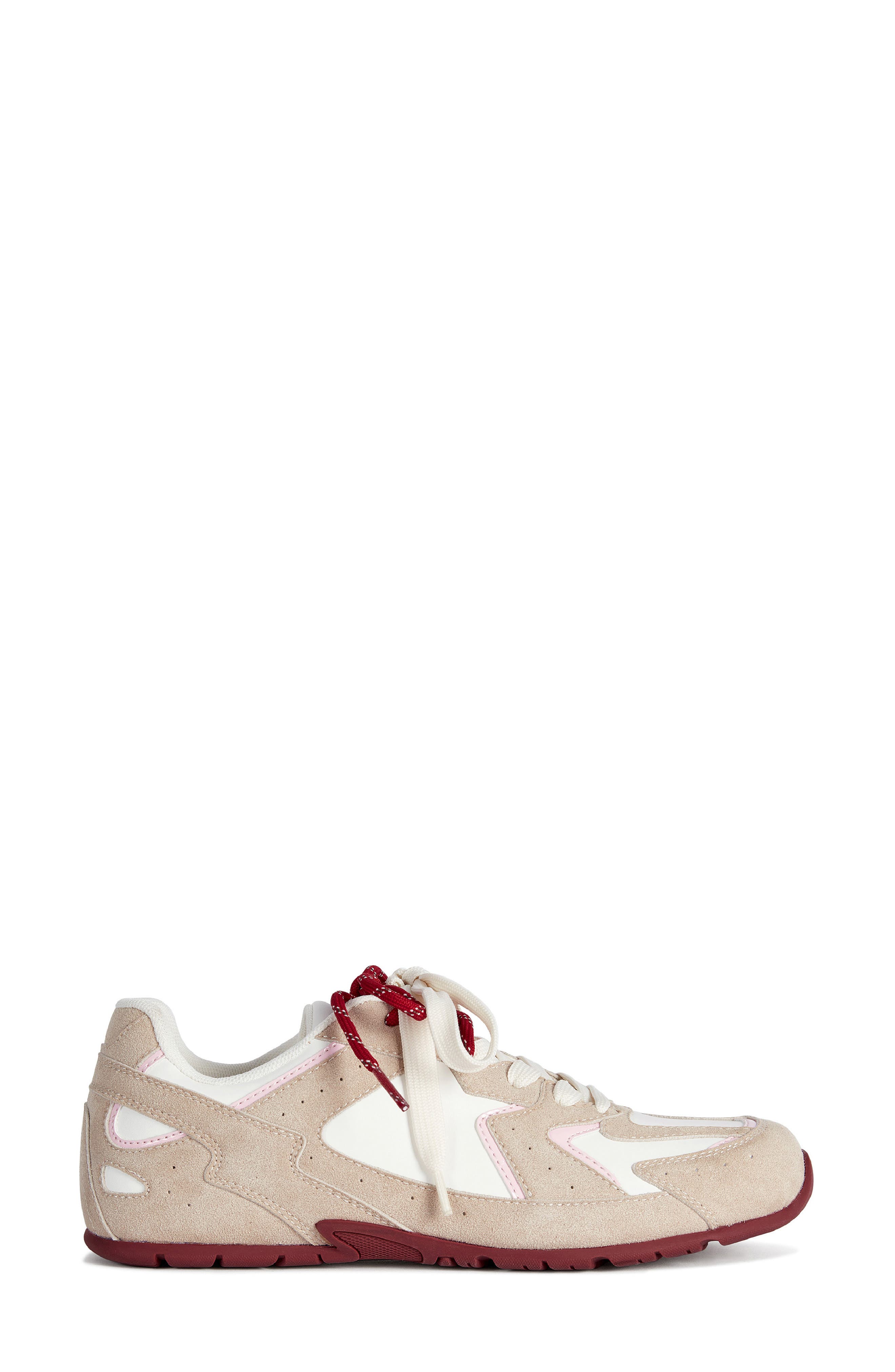 Bestie Faux Leather Sneaker, Alternate, color, BEIGE MULTI