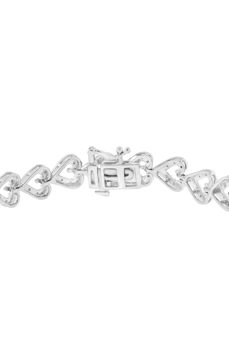 EFFY Diamond Heart Chain Bracelet, Alternate, color, White